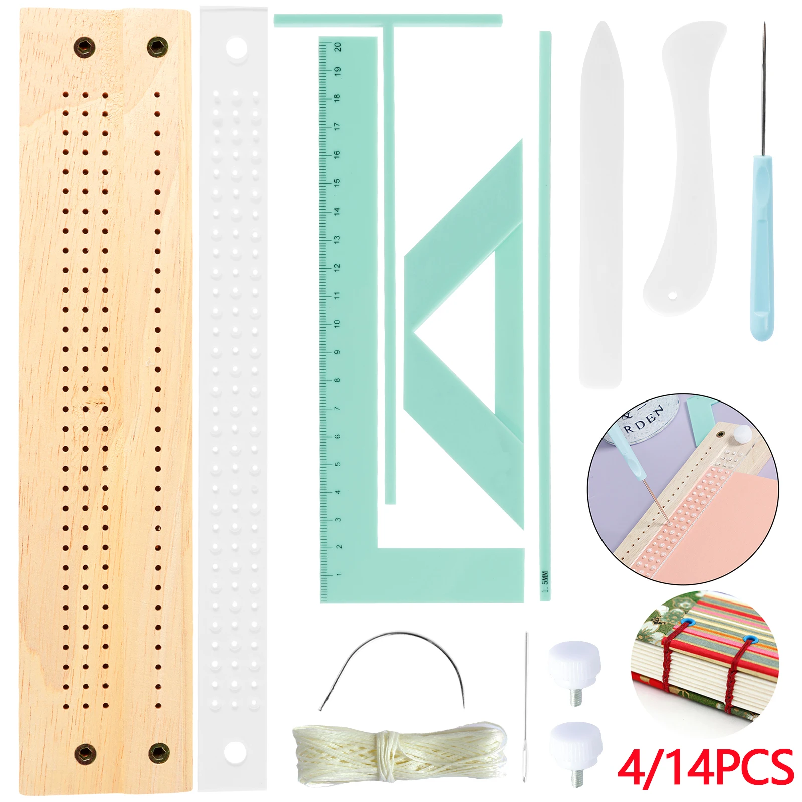 Art Craft Books - 14/4개 스크랩북킹 도구 책 제본 키트