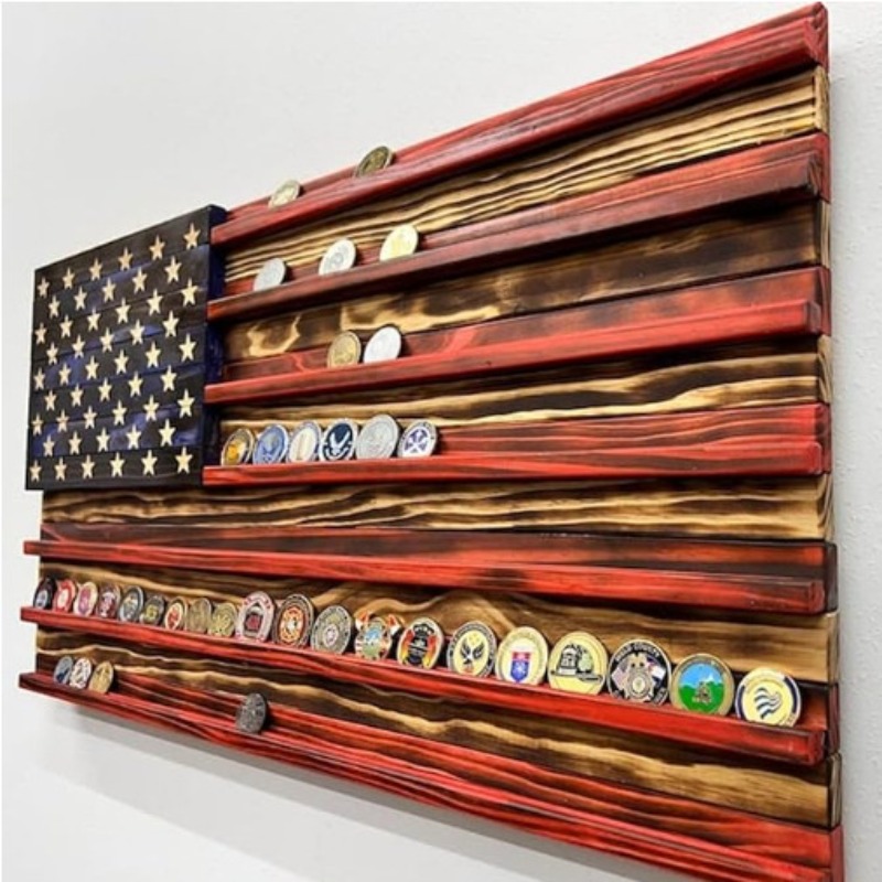 Art Craft Display - 20*40cm 손으로 만든 미국 국기 디자인