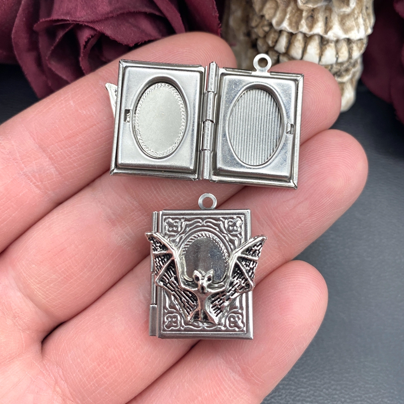 Art Craft Display - 2pcs 27*22mm 박쥐 책 로켓 매력