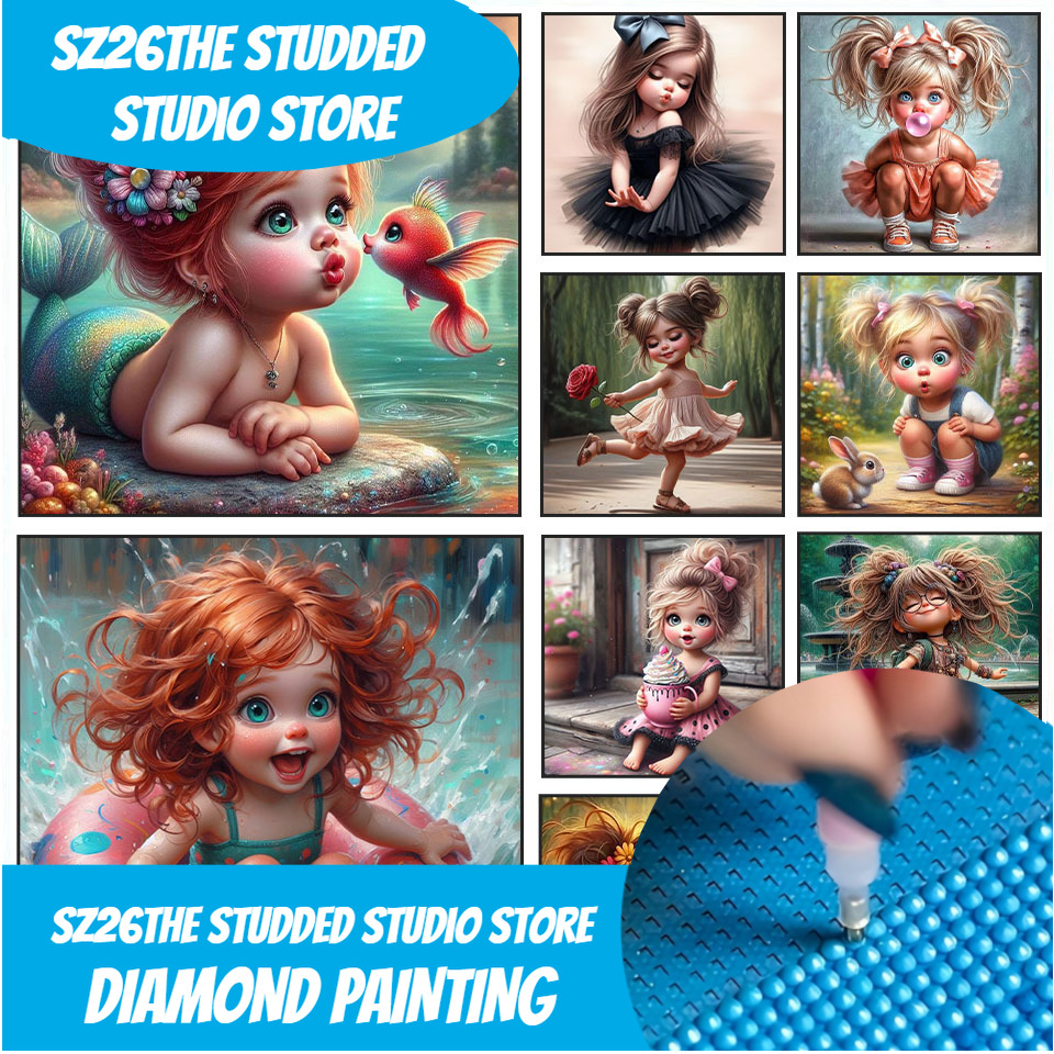 Sz26 스터드 5D DIY 다이아몬드 페인팅 키트 장 - Art Craft Girl 리뷰 및 가격