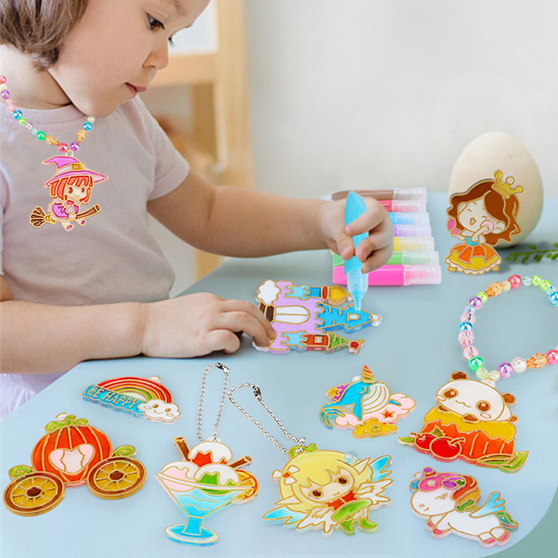 DIY 크리스탈 페인트 예술 및 공예 세트, DIY 창 - Art Craft Kits For Kids 리뷰 및 가격