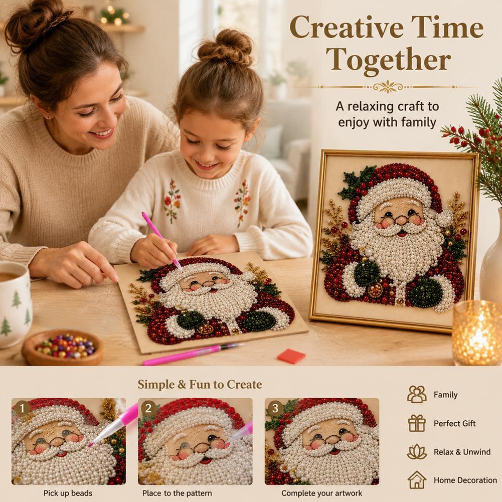 크리스마스 산타클로스 진주 아트 DIY 키트 액자형 비 - Art Craft Kits For Kids 리뷰 및 가격