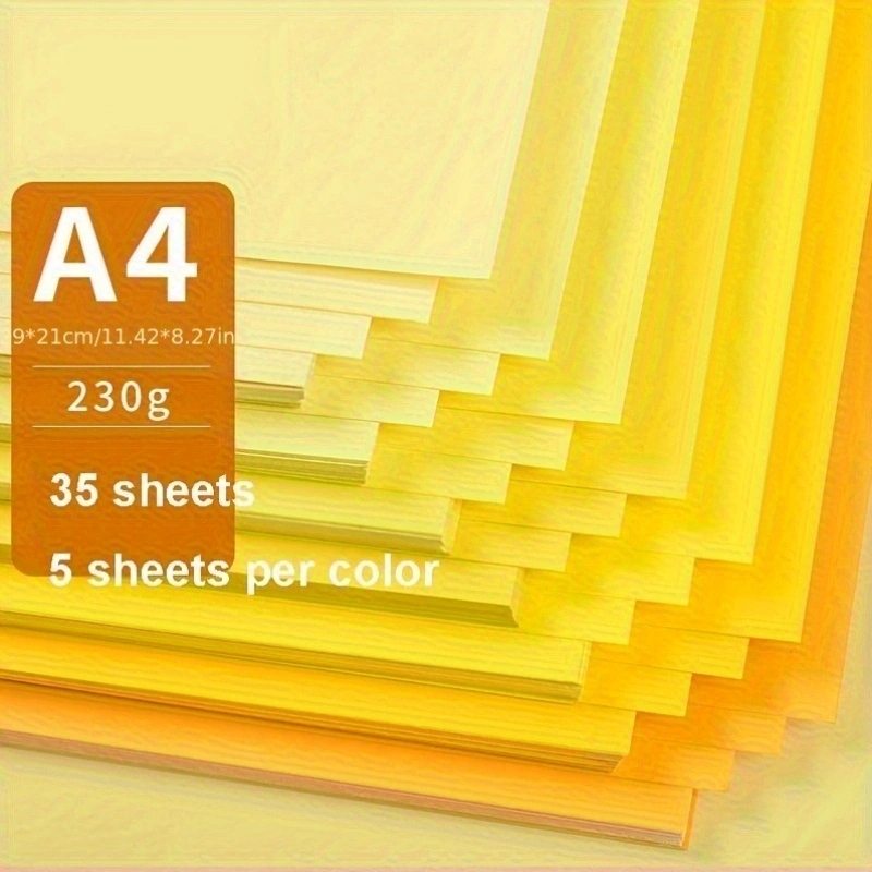 35 시트 컬러 용지 Cardstock 다른 색상 Ca - Art And Craft Recycle 리뷰 및 가격