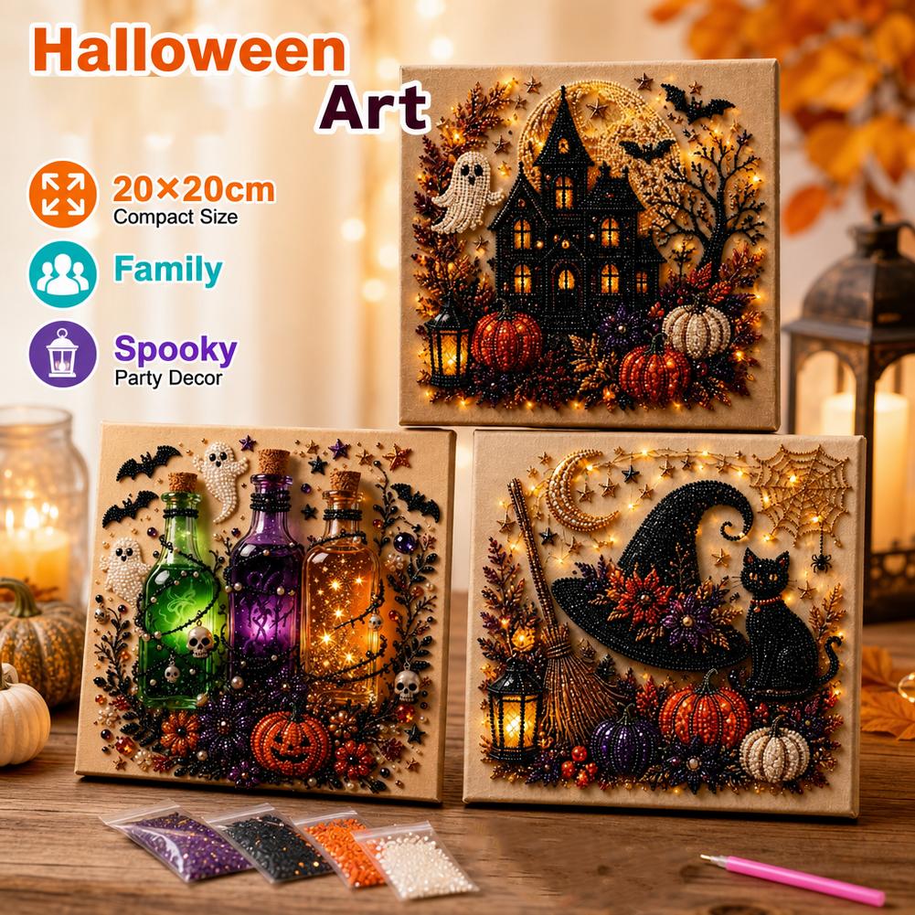 할로윈 유령 & 호박 3D 펄 아트 DIY 키트 (성인 - Art Craft Kits For Adults 리뷰 및 가격