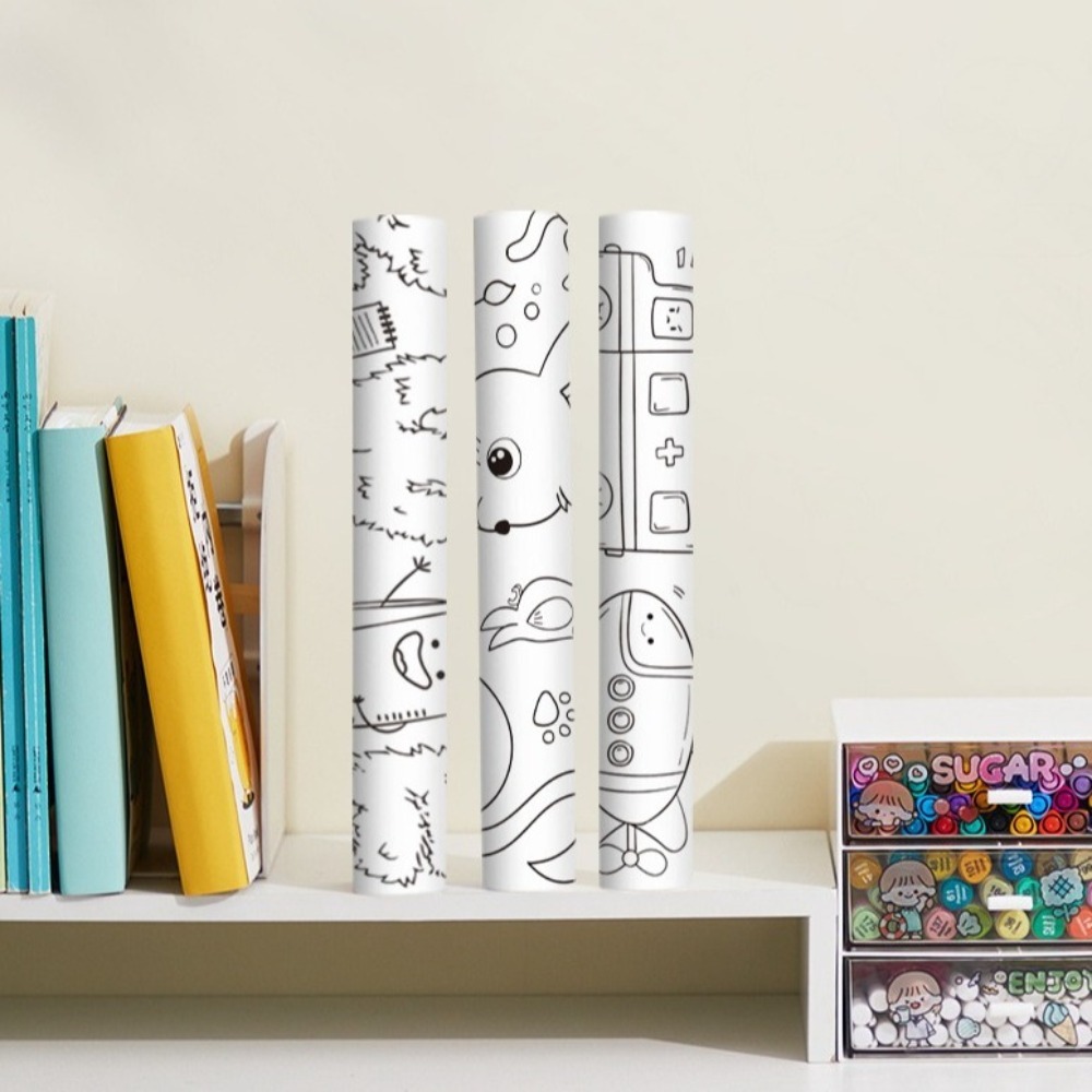 재미있는 3m 그림 낙서 스크롤 DIY 색채 채우기 드 - Art Craft Books 리뷰 및 가격