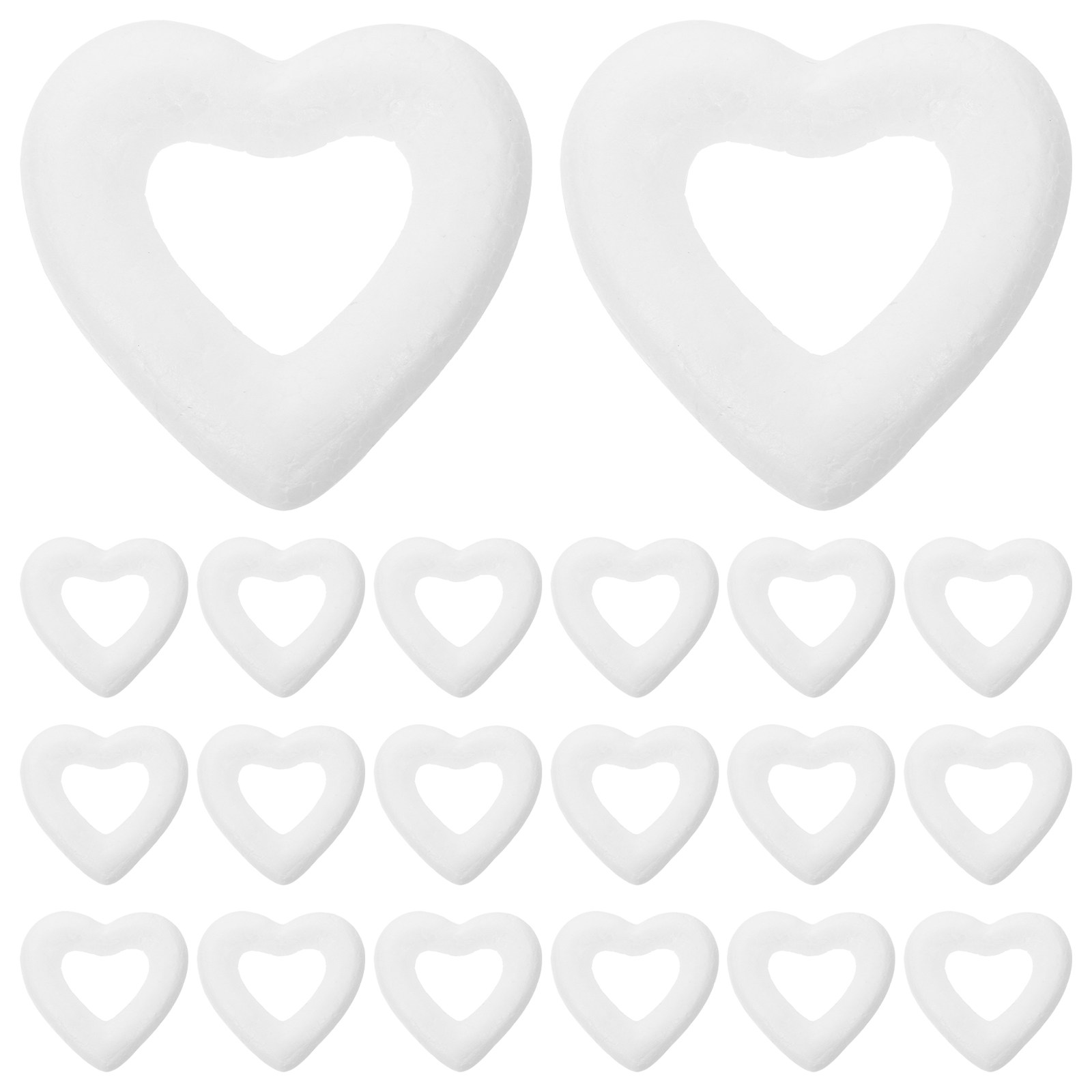 48개 6cm 흰색 속이 빈 하트 모양 공예 장식품 D - Art And Craft Valentine 리뷰 및 가격