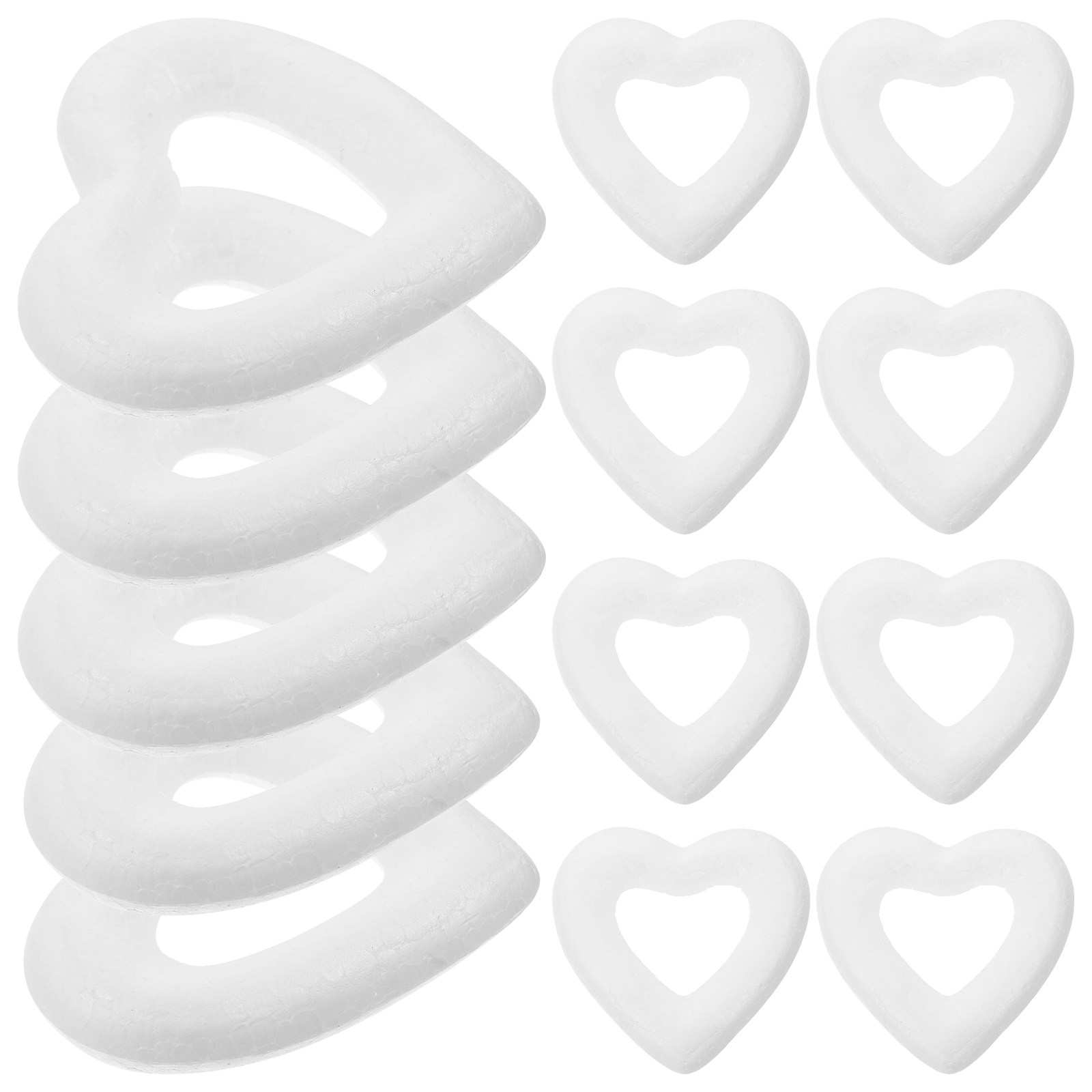 48개 6cm 흰색 속이 빈 하트 모양 공예 장식품 D - Art And Craft Valentine 리뷰 및 가격