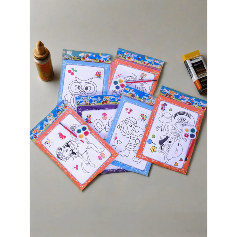수채화 그림 색칠책 세트 (10개) - 창의적 표현을  - Art Craft Books 리뷰 및 가격