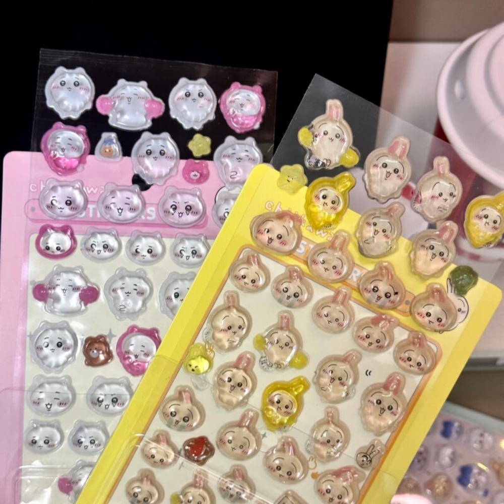귀여운 치이카와 3D 크리스탈 엠보싱 스티커 DIY 데 - Art Craft And Cloth 리뷰 및 가격