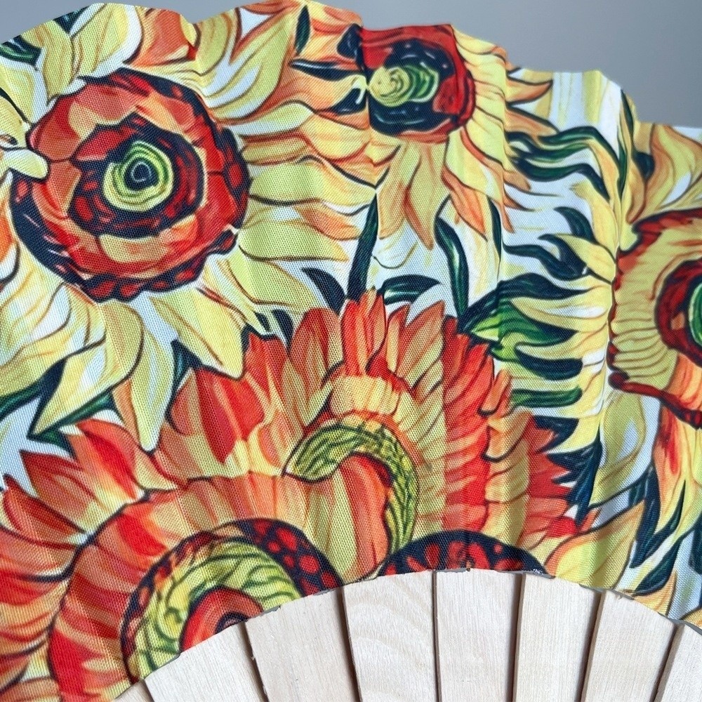 아트 크래프트 해바라기 접이식 부채 휴대용 수공예 디자 - Art Craft And Cloth 리뷰 및 가격
