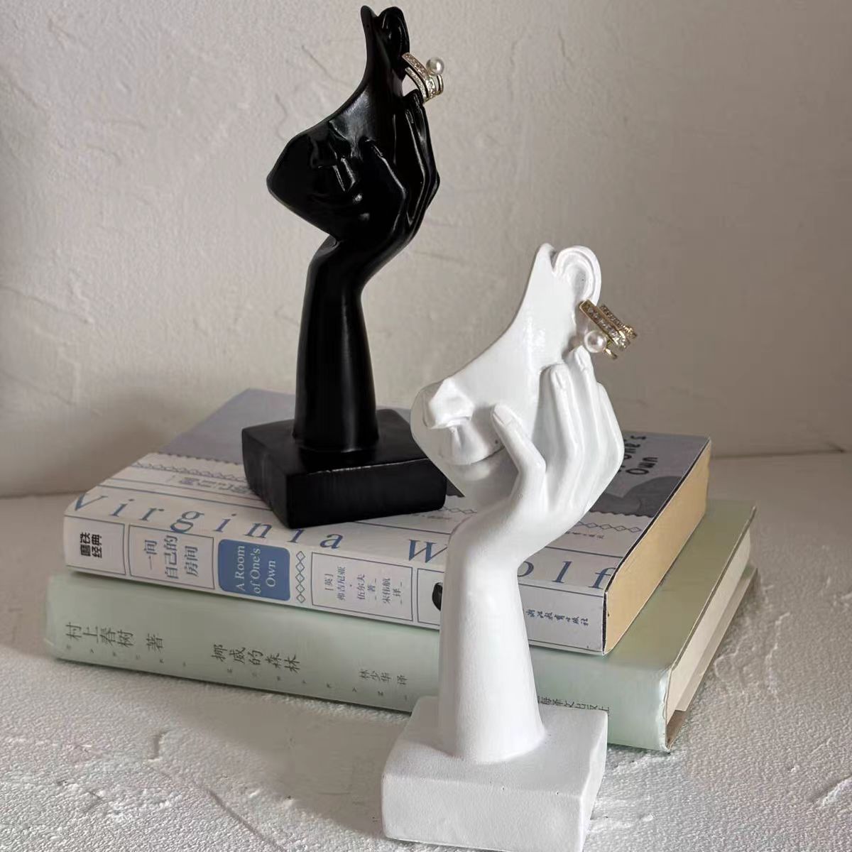 레진 공예 장식품 추상적인 그림 귀걸이 진열대 거실 조 - Art Craft Display 리뷰 및 가격