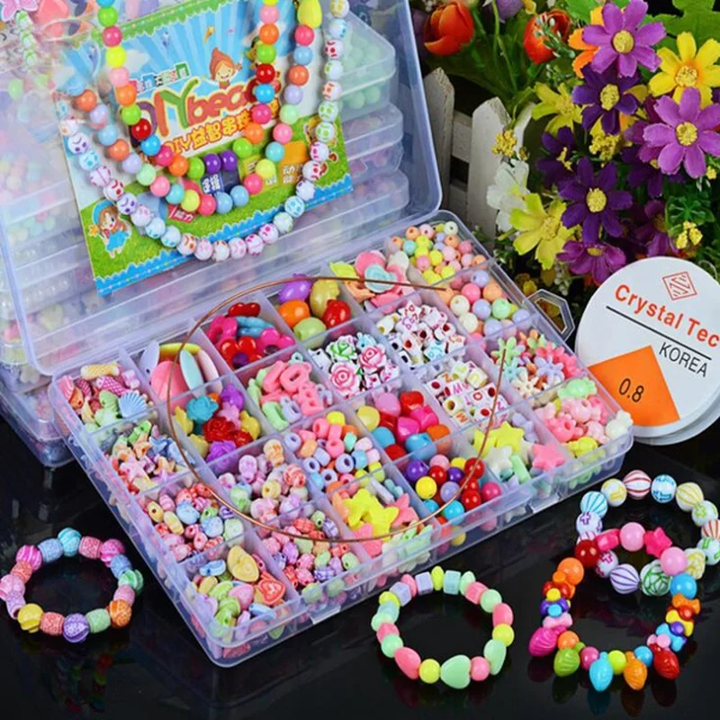 여아용 DIY 비즈 세트, 쥬얼리 제작 키트, 진주 비 - Art Craft Kits For Kids 리뷰 및 가격